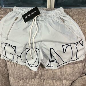 GOAT Logo Track Short (Grey/Black) Summer Essential Streetwear Men’s XS